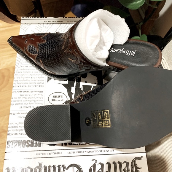 NIB❗️Rare Jeffrey Campbell Tonto Western Mules - Picture 7 of 8